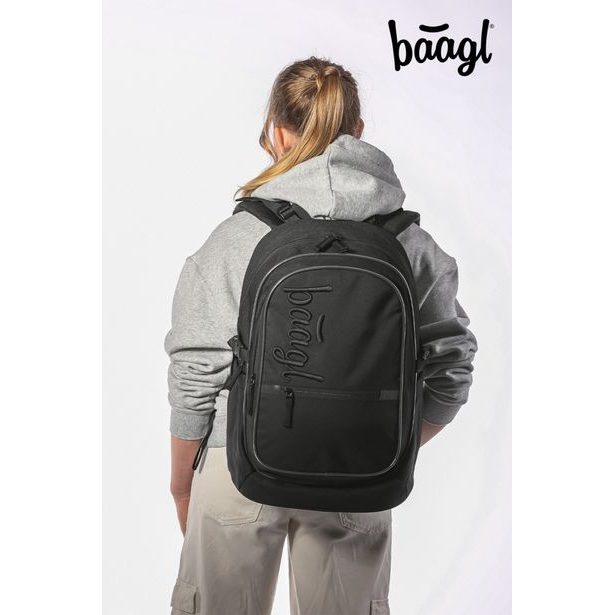 BAAGL SET 3 Core Uni černá: batoh, penál, sáček