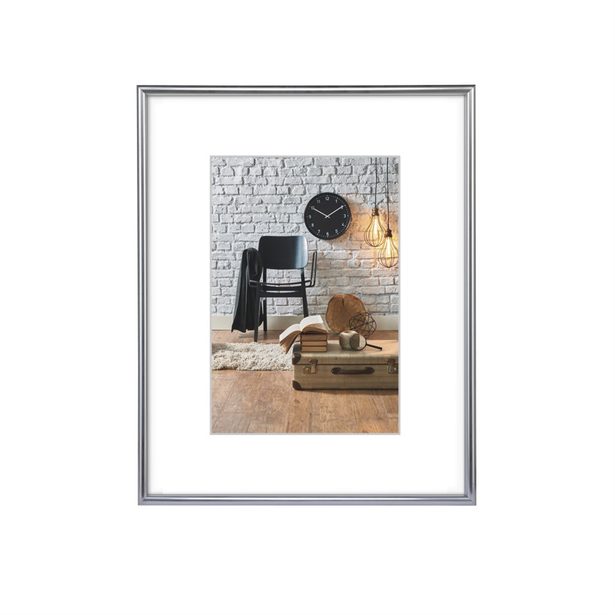 Hama rámeček plastový SEVILLA, stříbrná, 60x80 cm, plastové sklo