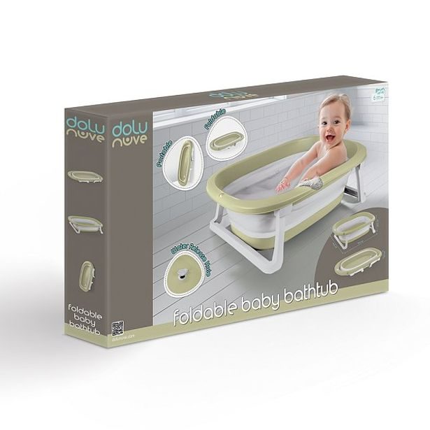 DOLU Dětská vanička skládací, světle zelená, 20,5x75,5x46,5 cm