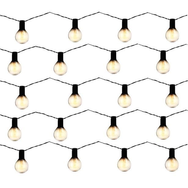 PROGARDEN LED světelný řetěz venkovní 20 žárovek KO-AF5600120