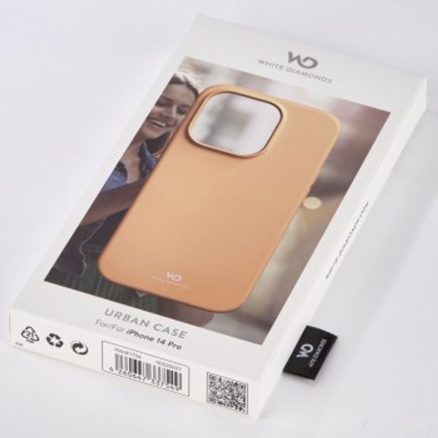 White Diamonds Urban Case, kryt pro Apple iPhone 14 Pro, meruňkový