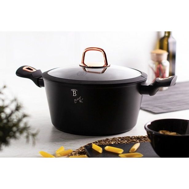 BERLINGERHAUS Sada nádobí s mramorovým povrchem 10 ks Black Rose Collection BH-1645