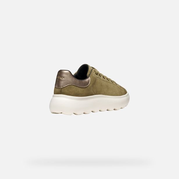 Khaki dámské tenisky Geox Spherica EC4.1