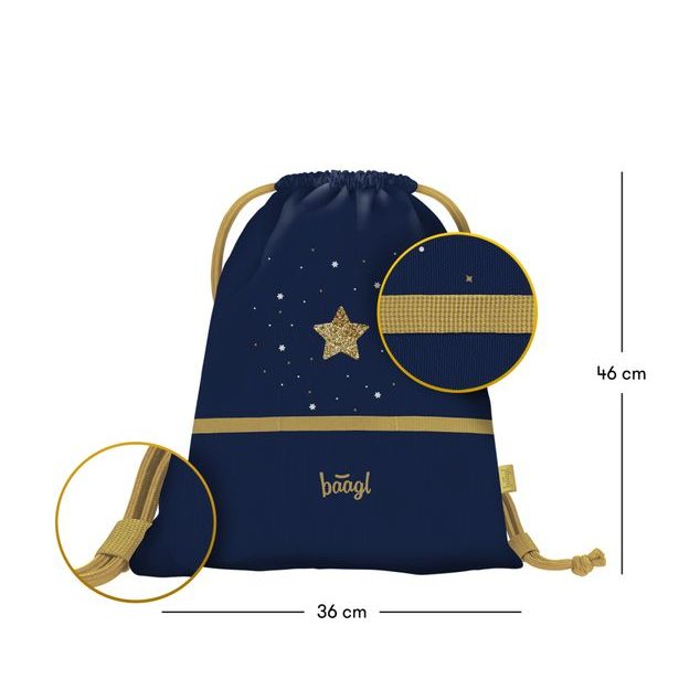 BAAGL Sáček Unicorn Gold