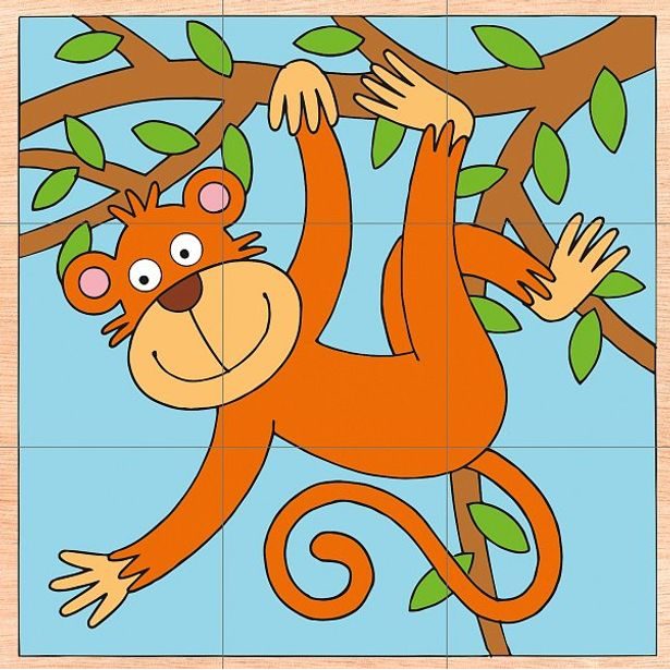 Kubus 3 x 3 - exotická zvířata