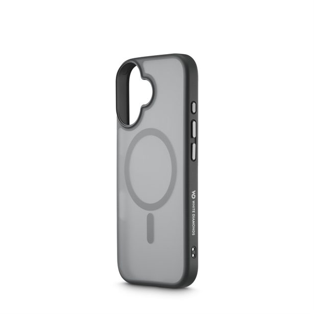 White Diamonds Hybrid Case, kryt pro Apple iPhone 17, magnetický, matný, poloprůhledný černý