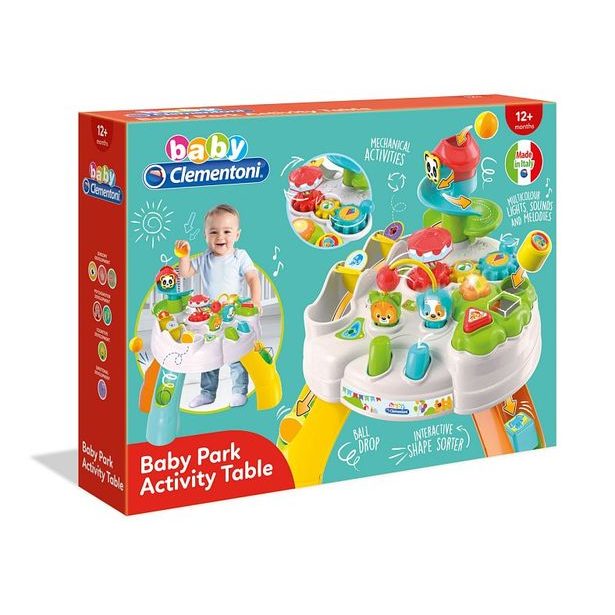 Clemmy baby - Veselý hrací stolek s kostkami a zvířátky