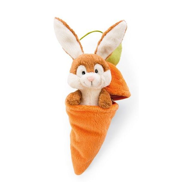 NICI NICI DISPLAY plyš Králíček v mrkvičce 15cm, 12 ks