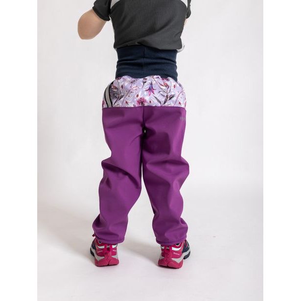 Unuo, Batolecí softshellové kalhoty s fleecem, Ostružinová, Louka