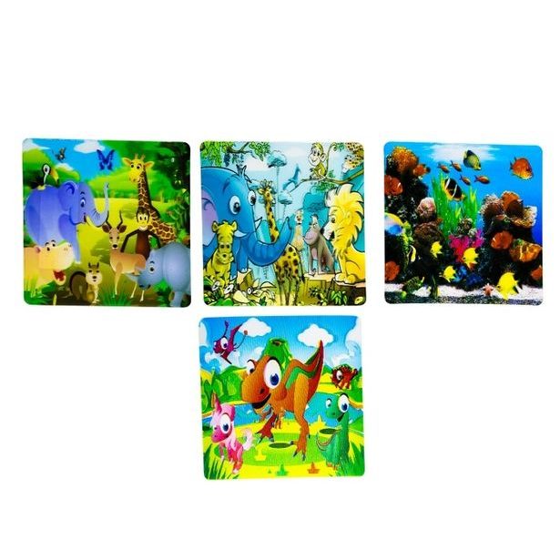 prostírání 6+6ks podl. (41x27, 9,5x9,5), 3D DĚTSKÉ, plast