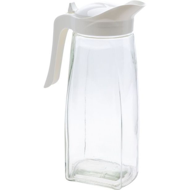 EXCELLENT HOUSEWARE Skleněná konvice na čaj i vodu 1,5 l bílá KO-024001980bila