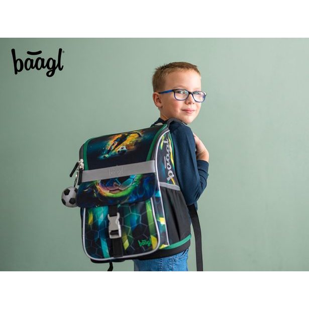 BAAGL SET 5 Zippy Fotbal Hráč: aktovka, penál, sáček, zástěra, peněženka