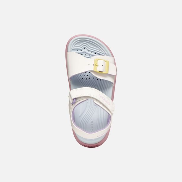 Bílé dívčí sandály Geox Sandal Fusbetto