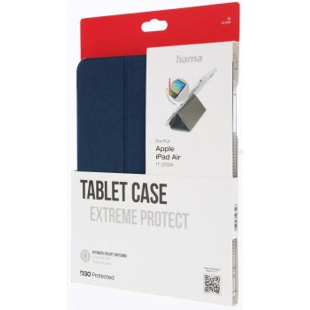 Hama Extreme Protect, pouzdro pro Apple iPad 11" (25/24)/10,9" (22/20), D3O®, modré/průhledné