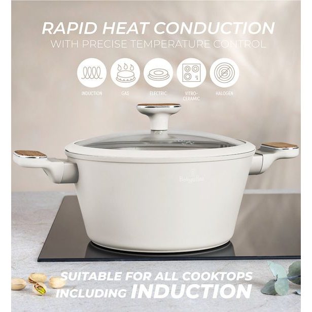 BERLINGERHAUS Sada nádobí s titanovým povrchem 10 ks Sahara Nordic Collection BH-8324