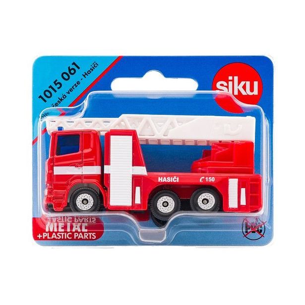 SIKU SIKU česká verze - hasičské auto s výsuvným žebříkem
