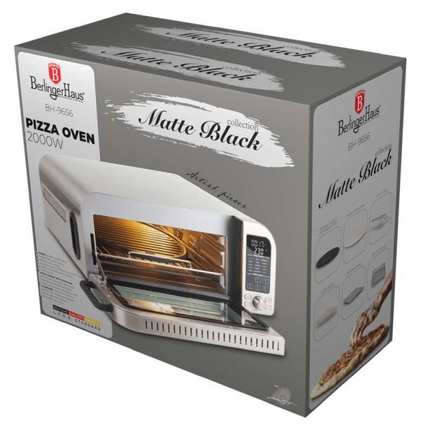 BERLINGERHAUS Pec na pizzu elektrická Matte Black Collection BH-9656