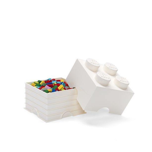 LEGO úložný box 4 - bílá