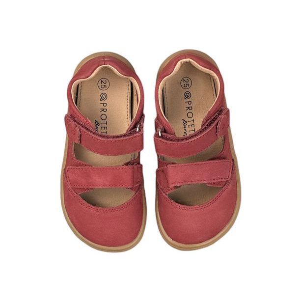 Dětská BAREFOOT letní obuv Protetika - Cihlově červená