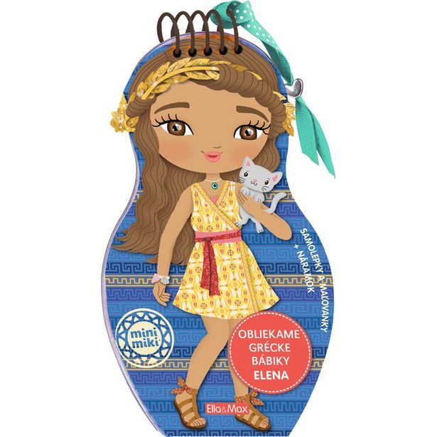 Obliekame grétske bábiky ELENA – Maľovanky Baagl