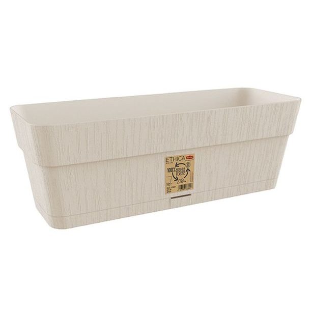 truhlík 50cm BÍLÝ ETHICA+miska