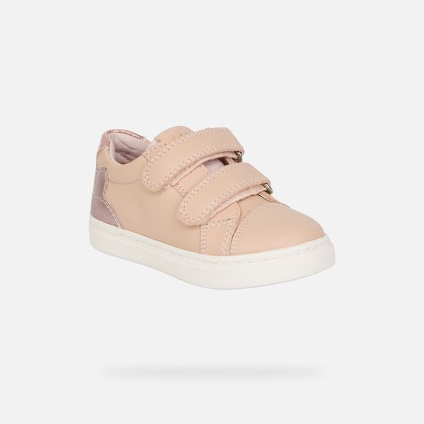 Starorůžové dívčí tenisky Geox Nashik