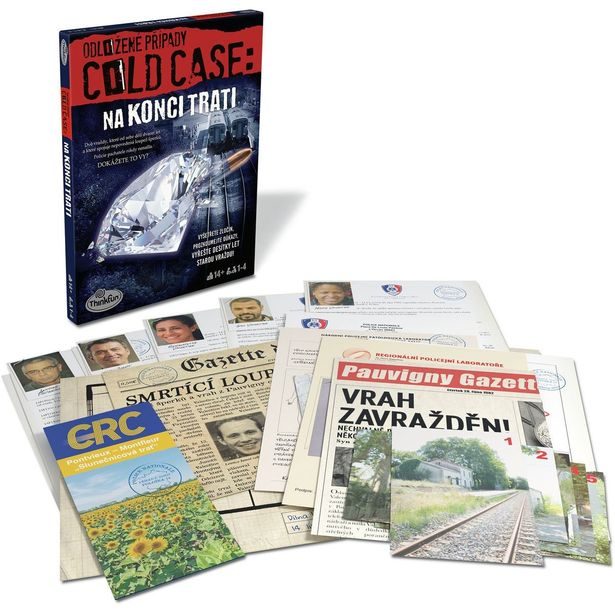 ThinkFun Odložené případy: Na konci trati