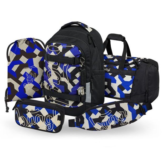 BAAGL SET 5 Skate Max Variety: batoh, penál, sáček, sportovní taška, ledvinka GRS