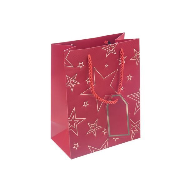 Dárková taška hvězda 18x10x23 cm