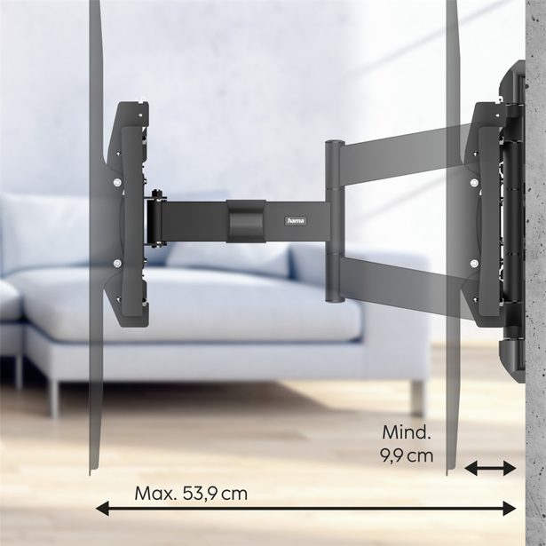 Hama nástěnný držák TV až 120", 800x600, pohyblivý, 100 kg