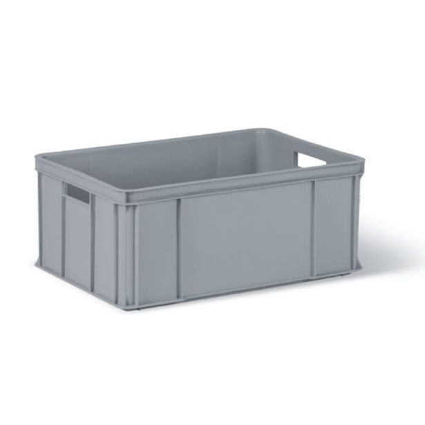 přepravka 60x40x25,0cm, HDPE, ORIG. 30kg, šedá