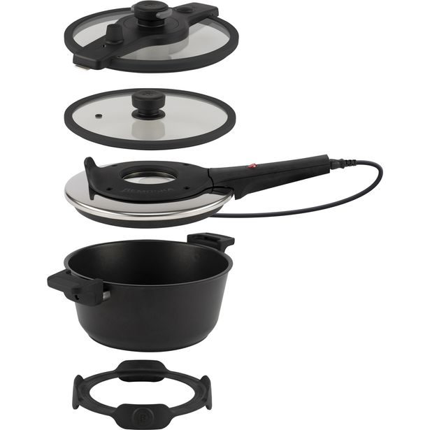 remoska TRIA d28x13cm, 4,5l, černá, indukce