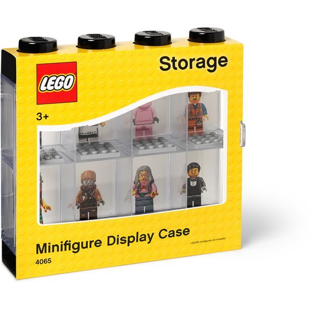 LEGO sběratelská skříňka na 8 minifigurek - černá
