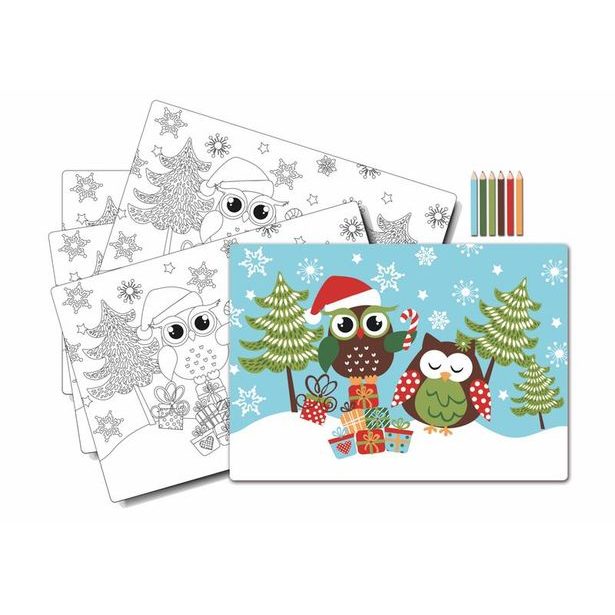 TORO PROSTÍRÁNÍ SOVA, OMALOVÁNKY S PASTELKAMI, 5KS_hamashop