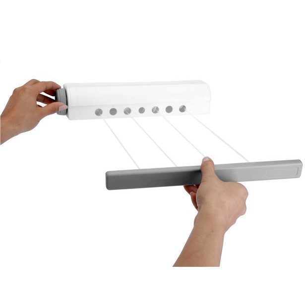 EXCELLENT HOUSEWARE Sušák na prádlo na zeď samonavíjecí 4 šňůry KO-CY5655960