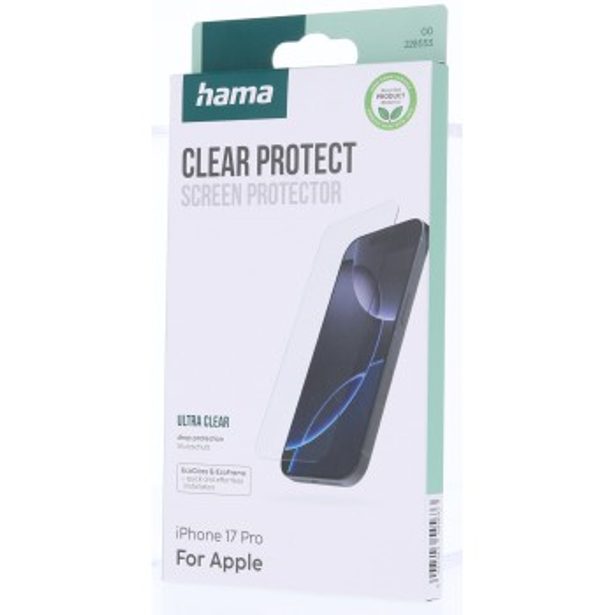 Hama Clear Protect, ochranné sklo na displej pro Apple iPhone 17 Pro