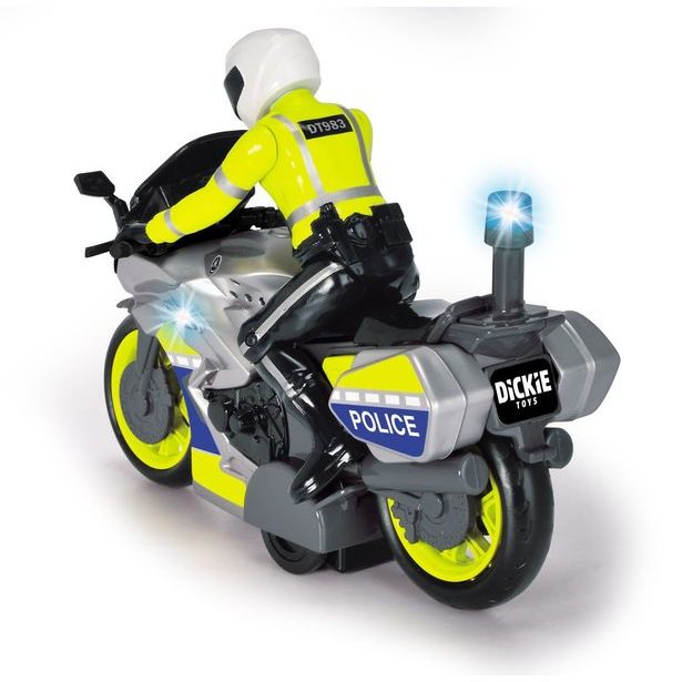 Policejní motocykl 17 cm s jezdcem
