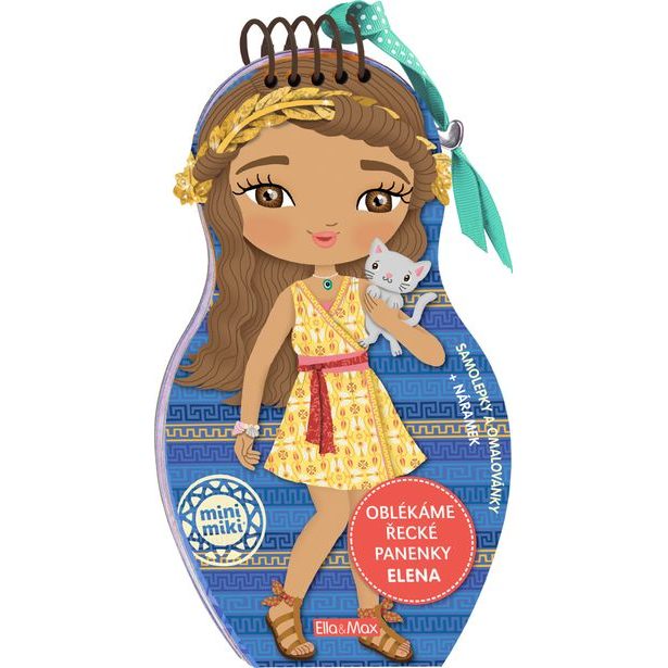 Oblékáme řecké panenky ELENA – Omalovánky Baagl