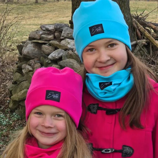 ESITO Žebrovaná čepice rolled up Color HOT pink - růžová / 36