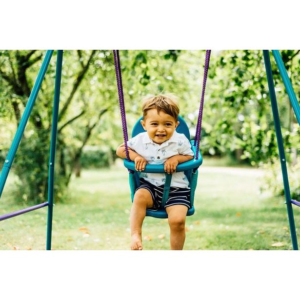 Set kovových houpaček 2v1