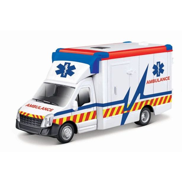 Bburago 1:43 servisné vozidlá Ambulance with Stretcher