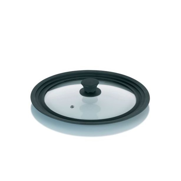 KELA Univerzální poklice CONCETTA,28-32 cm, sklo/silikon KL-11442