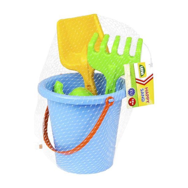 Pískový set kyblík a formičky zeleniny v síťce