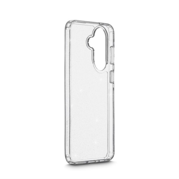 White Diamonds Glitter Case, kryt pro Samsung Galaxy A57 5G, průhledný s třpytkami, nežloutne