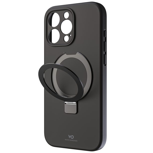 White Diamonds Mag Urban Stand Case, kryt pro Apple iPhone 16 Pro Max, MagSafe kompatibilní, černý