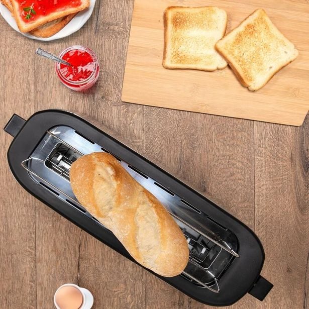 ALPINA Topinkovač na 2 topinky dlouhý nerez ocel 1000W ED-247351