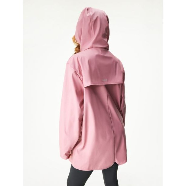 Unuo Dámský nepromokavý kabát bez zateplení, Starorůžová