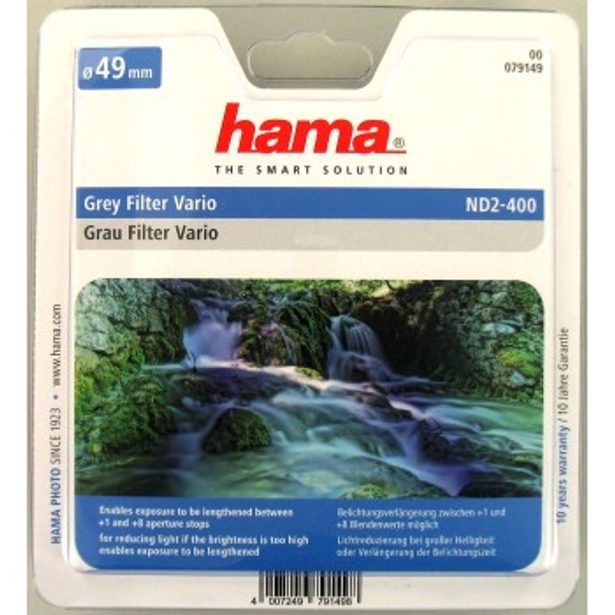 Hama Vario ND2-400, neutrální šedý filtr, průměr 49 mm