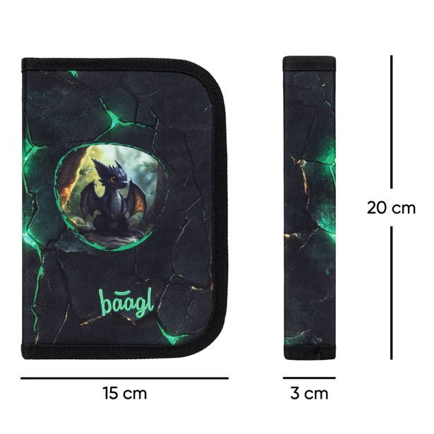 BAAGL SET 3 Zippy Draci: aktovka, penál, sáček