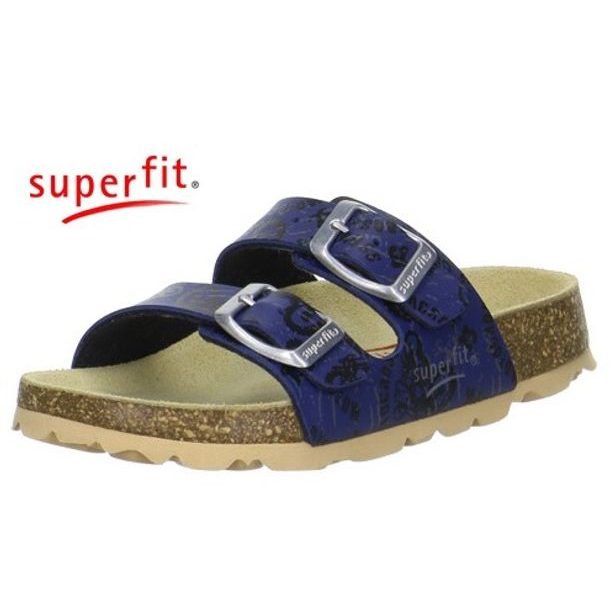 Domácí obuv Superfit 1-00111-88 Fussbettpantoffel Water kombi